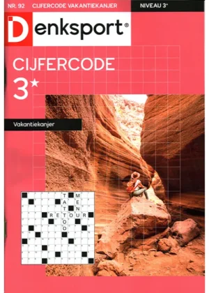Denksport Cijfercode Vakantiekanjer - 92 2025 -