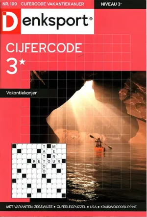 Denksport Cijfercode Vakantiekanjer - 109 2026 -