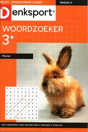 Denksport Woordzoeker Plezier - 671 2026 -